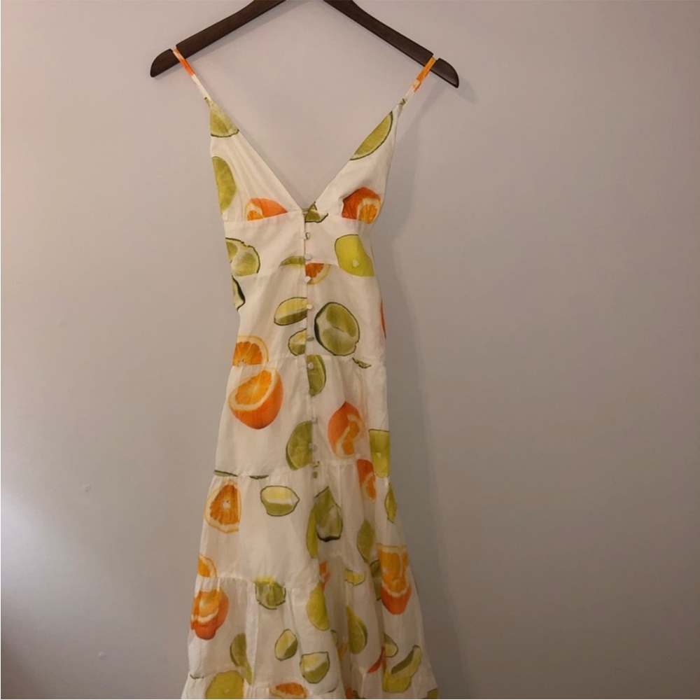 J Crew citrus tiered dress Edie Parker S - Picture 4 of 14